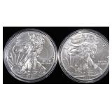 (2) 2020 AMERICAN SILVER EAGLES