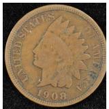 1908-S INDIAN CENT VG