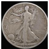 1920-D WALKING LIBERTY HALF VG