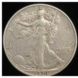 1938-D WALKING LIBERTY HALF XF