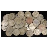 (50) SILVER WAR NICKELS