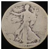 1921 WALKING LIBERTY HALF DOLLAR G/VG