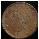 1839 TYPE OF 1840 BRAIDED HAIR LARGE CENT XF/AU