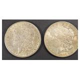 1900 & 1901-O MORGAN DOLLARS AU