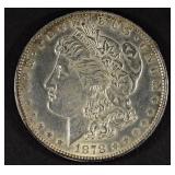 1878 7/8TF MORGAN DOLLAR AU