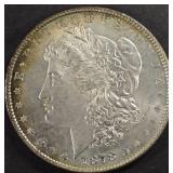 1878 8TF MORGAN DOLLAR CH BU COLOR!