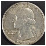 1934-D WASHINGTON QUARTER AU