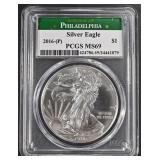 2016 -(P) SILVER EAGLE MS69 PCGS