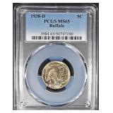 1938-D BUFFALO NICKEL PCGS MS-65