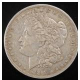 1891-O MORGAN DOLLAR XF