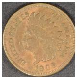 1908-S INDIAN CENT VF/XF