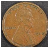 1922-D LINCOLN CENT AU