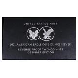 2021 SILVER EAGLE REV. PROOF 2 COIN DESIGNER SET