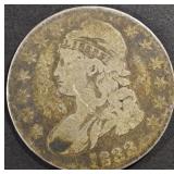 1833 BUST HALF DOLLAR VG