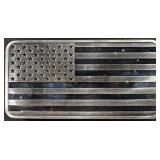 (1) 10 OZ .999 SILVER FLAG BAR