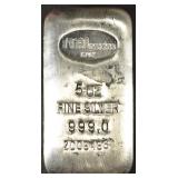 (1) 5 OZ .999 SILVER ITALIPREZIOSI BAR