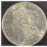 1887-S MORGAN DOLLAR CH BU