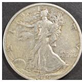 1919 WALKING LIBERTY HALF VF/XF