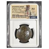 AD 1195-1203 ALEXIUS III BI ASPRON TRACHY NGC AU