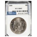 1888 MORGAN DOLLAR PCI SUPERB GEM BU