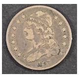 1837 BUST QUARTER VF