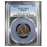 1938-D BUFFALO NICKEL PCGS MS-65