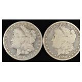 (2) 1878 7TF REV 78 MORGAN DOLLARS CIRC