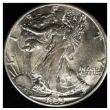 1935-D WALKING LIBERTY HALF NICE AU/BU