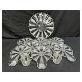 Jeanette Dew Drop Divided Plate & Lunch Plates