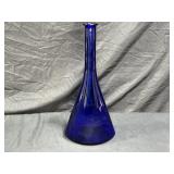 VTG MCM Cobalt Blue Bottle Shaped Vase