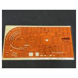 Marklin HO 0210 K-Track Plan Template 1:10