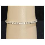 Sterling Silver & CZ Tennis Bracelet