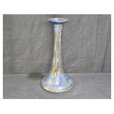 Lusterware Blue Fleur-de-lis Candle Holder