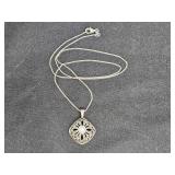 Sterling Silver Pearl Pendant & Chain