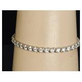 Sterling Silver RhinestoneTennis Bracelet