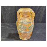 Vintage Pottery 4 Handled Vase