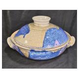 Signed Studio Pottery Covered Dish