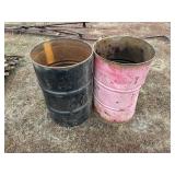 (2) Metal Barrels, Good Burn or Trash Barrels