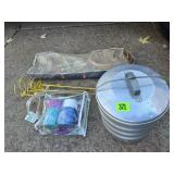 Picnic Set, Can Holders, Badminton Rackets, Etc.