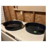 (2) Granite Ware Roasting Pans (No Lids)