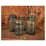 Vintage Canister-Top Canning Jars