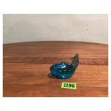 Blue Whale Glass Paperweight