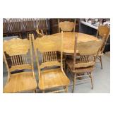 Oak Table & 6 Chairs 