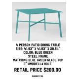 4 Person Patio Dining Table