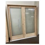 71-1/4" x 80" Pine Twin Full View Int. French Door