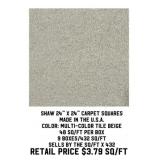 Shaw 24"x24" Carpet Squares x432sf