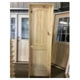 32" x 80" LH Knotty Pine Arch Top Door