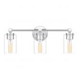 Ashley 3-Bulb Bath Vanity Light in Chrome x 2