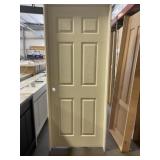 28" RH 6-Panel Wood Grain MDF Interior Door