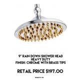 9" Rain Down Shower Head